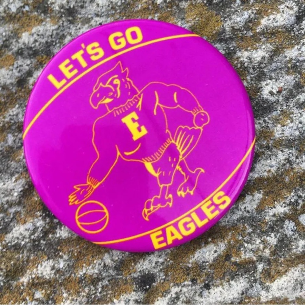 Let’s go eagles pinback button